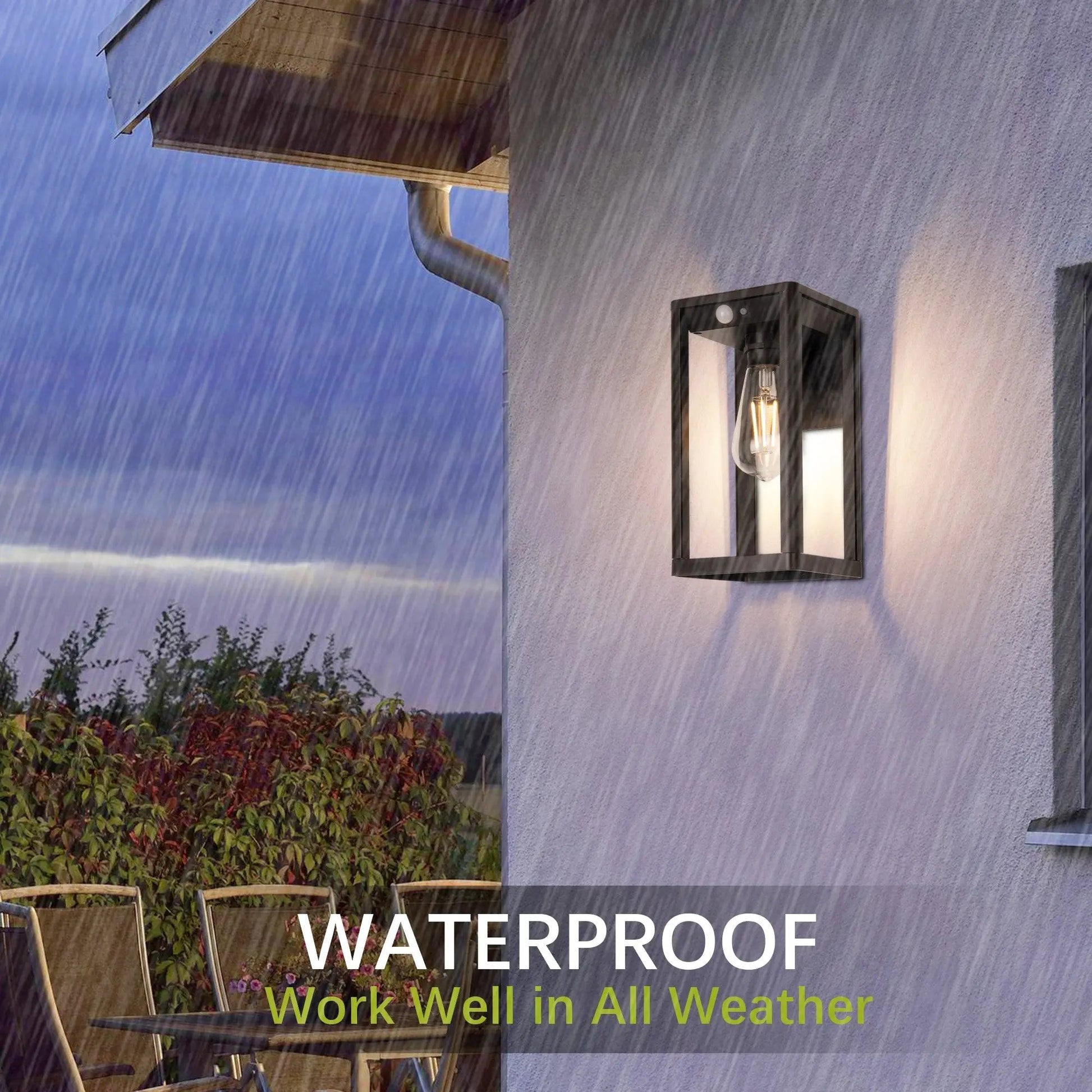 Solar Motion Sensor Wall Light 2 pack-2