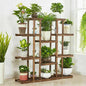 Solid Wood Indoor Outdoor 11-Tier Plant Stand-0