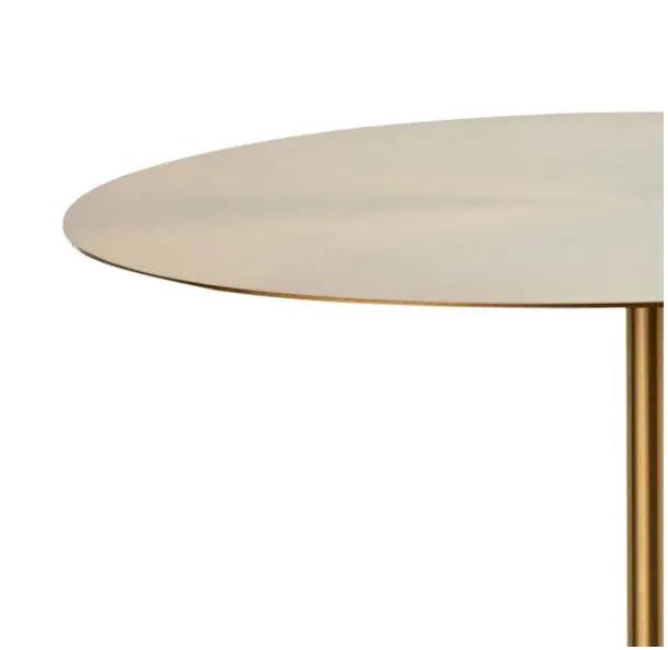 Side Table in Gold and Marble Stone Zo BlakHom