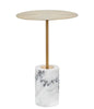 Side Table in Gold and Marble Stone Zo BlakHom