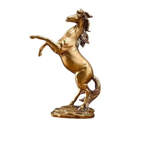 Elegant Resin Horse Sculpture - Creative Home and Office Decor OBA