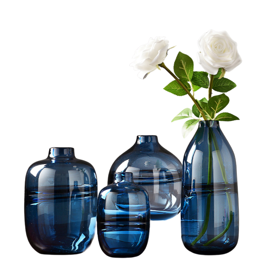 Thick Shadowy Unique Glass Vase C BlakHom