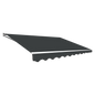 NNEDSZ Outdoor Folding Arm Awning Retractable Sunshade Canopy Grey 5.0m x 3.0m-0