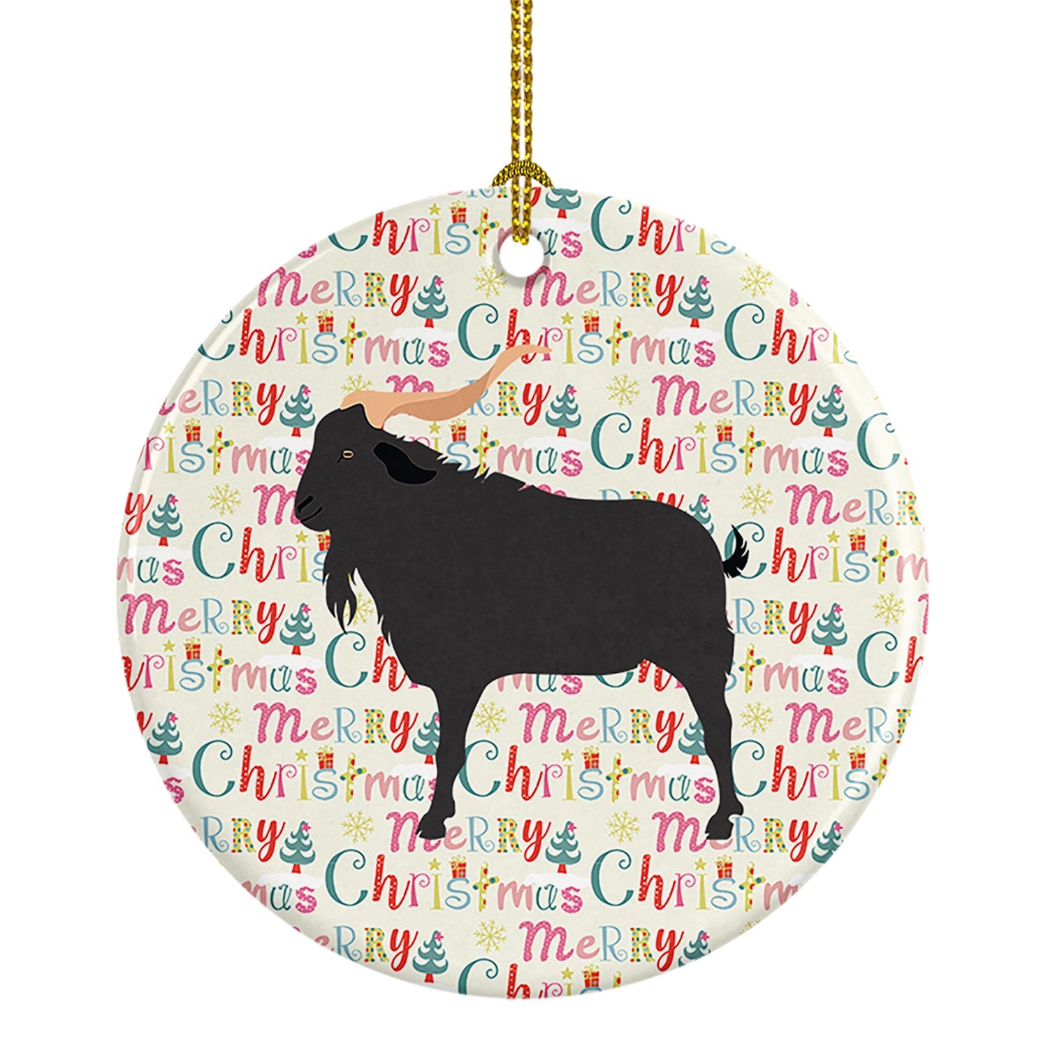 Verata Goat Christmas Ceramic Ornament Caroline's Treasures
