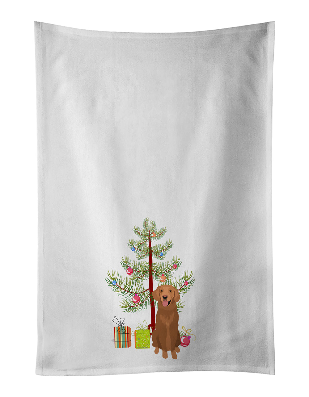 Golden Retriever Red #1 Christmas Kitchen Towel Set of 2 Caroline's Treasures