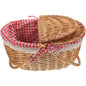 Rustic Woven Storage Basket with Handles for Home Decor OBA