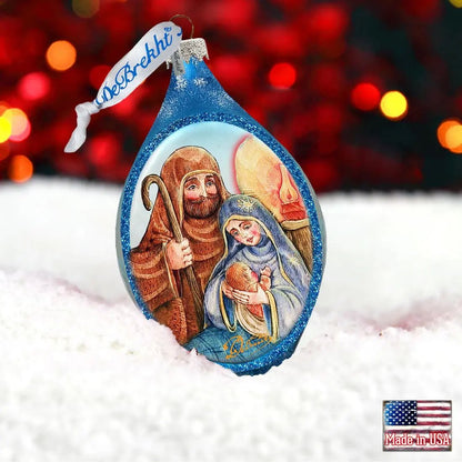 Nativity Drop Glass Ornament by G. DeBrekht - Nativity Holiday Decor - 757-021 G. DeBrekht