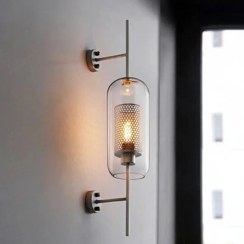 Retro Industrial Luxuries Glass Ball Wall Lamp Sconce with Bronze Ai BlakHom
