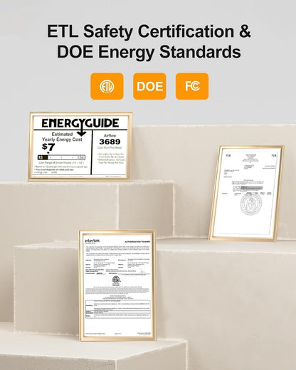 52Inch Black CeilingFan With RemoteAppControlled DimmableLEDLighting IndoorLivingSpaces ShipItFurniture