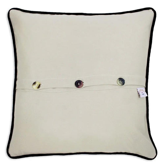 Big Sur Hand-Embroidered Pillow CatStudio