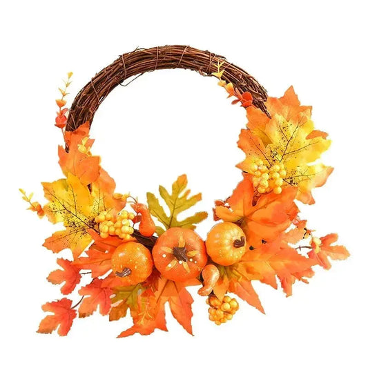 NNEOBA Christmas Berry Maple Leaf Wreath for Home Decor NNEOBA