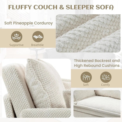 Convertible King Sofa Bed with USB Charging and Pockets ShipItFurniture