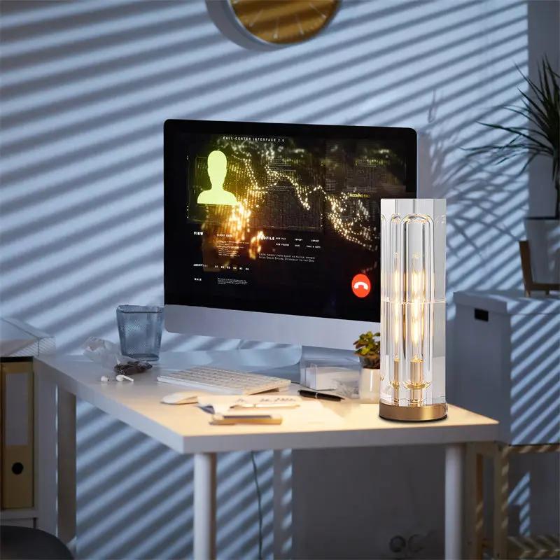 Crystal Bedside Table Lamp Lampdepot