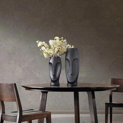 European Creative Modern Face Glass Vase C BlakHom