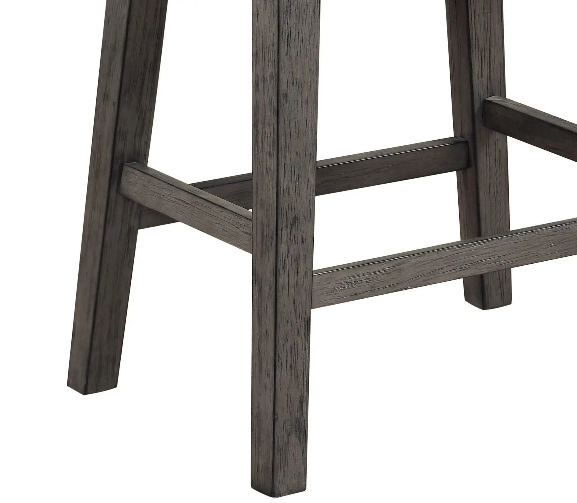 Set of 2 Faux Leather Counter Height Barstool D BlakHom