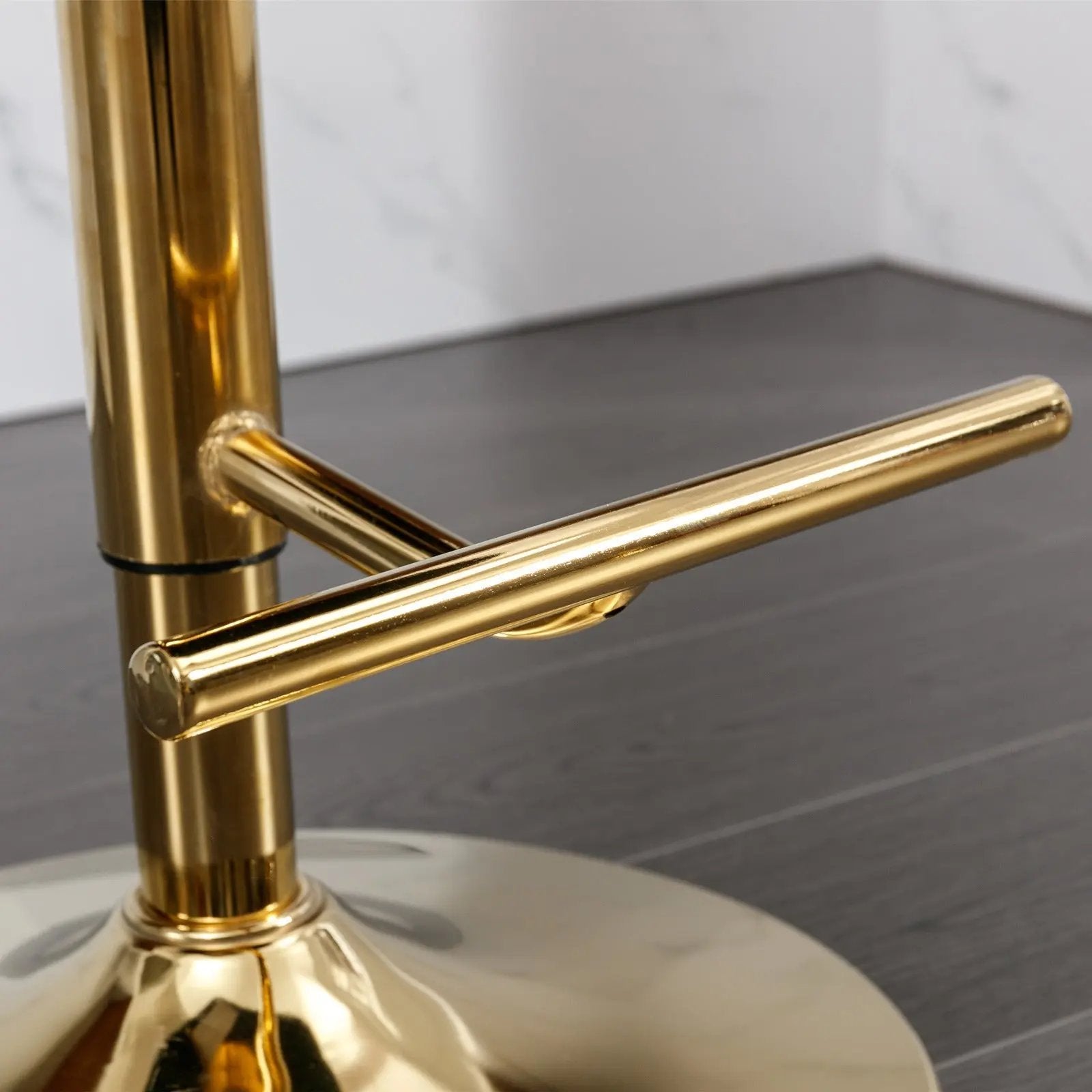 Golden Swivel Velvet Barstools D BlakHom