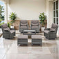 Comfortable Outdoor Swivel Rocker Patio Chairs Set-0