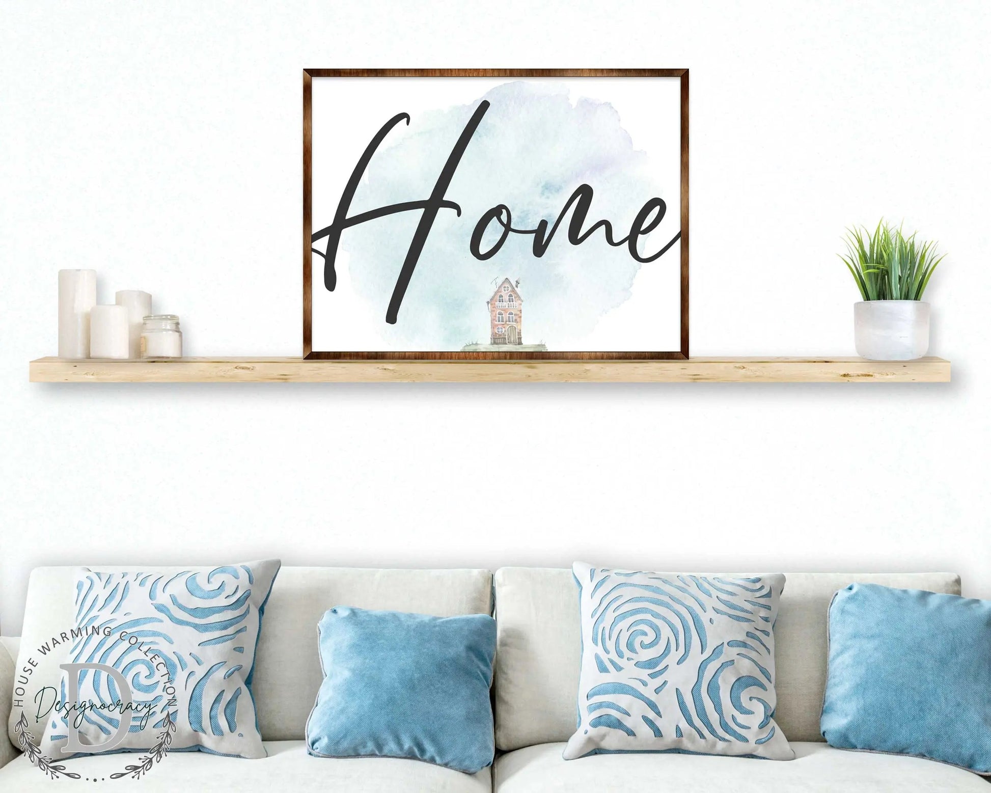 Home - Wooden Housewarming Gift - Contemporary Decor - Wall Decor - Farmhouse Sign - 310338-4