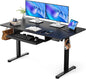 Electric Standing Desk with Adjustable Height Keyboard Tray ShipItFurniture