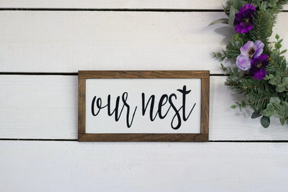 Our Nest Sign-3