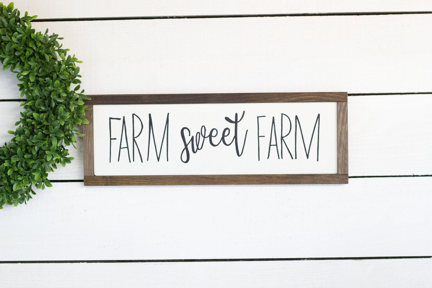 farm sweet farm home wood sign The McGarvey Workshop