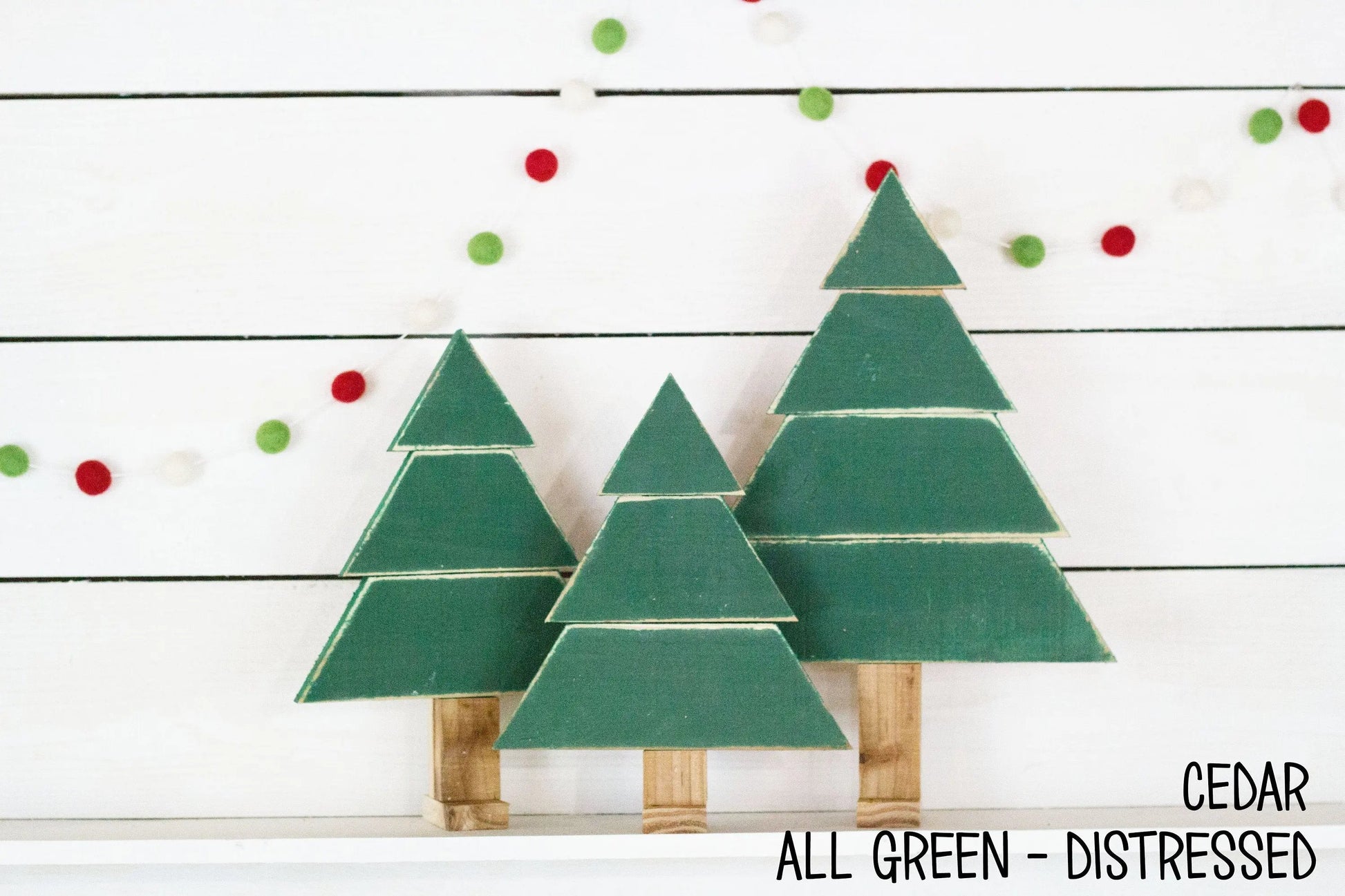Set of 3 Rustic Christmas Trees-4