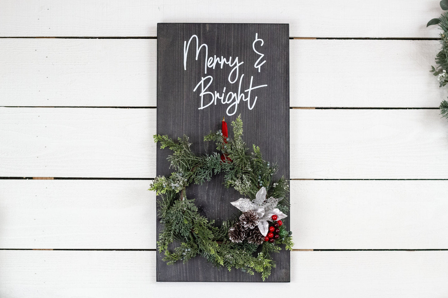 Wall Mounted Christmas Wreath-3