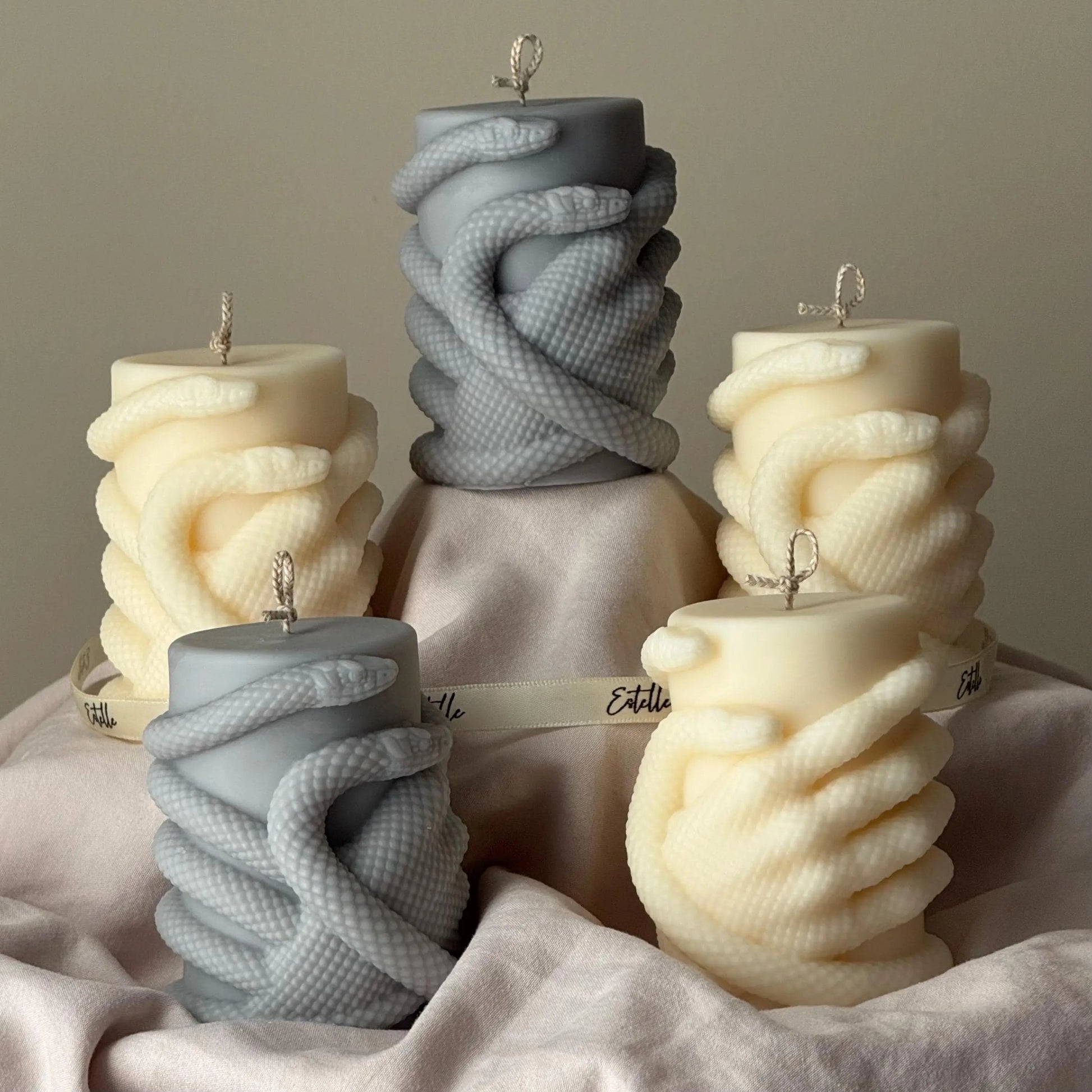 Snake Hand Pillar Candle: Serpent Design Candle, Mystical Decor, Gothic Home Accent Estelle Studio