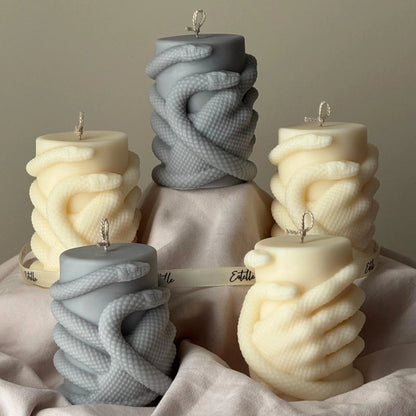 Snake Hand Pillar Candle: Serpent Design Candle, Mystical Decor, Gothic Home Accent Estelle Studio