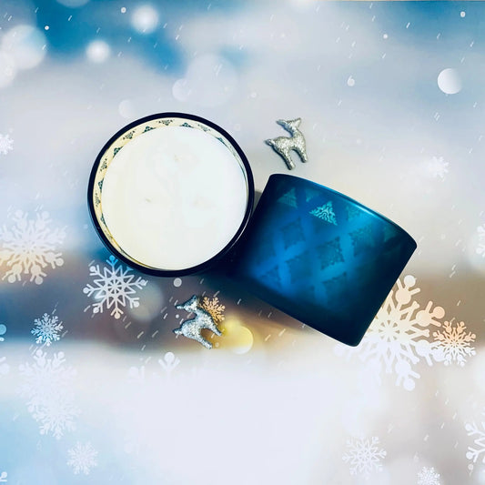 Winter Cabin Holiday Candle Home Decor-0