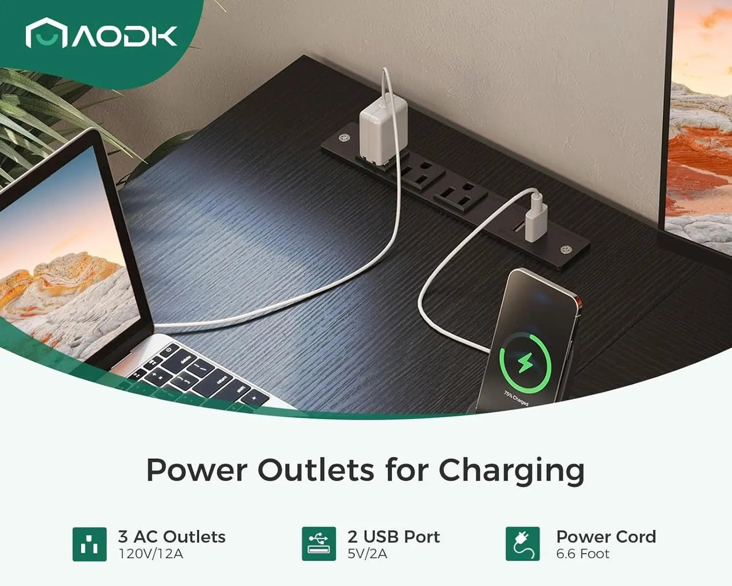 L Shaped Gaming Desk with 4 Drawers, 61" Reversible Home Office Desks with Power Outlets, L Shaped Computer Desk with USB Charging Port and Host Stand, Corner Desk, Easy to Assemble, Black-4