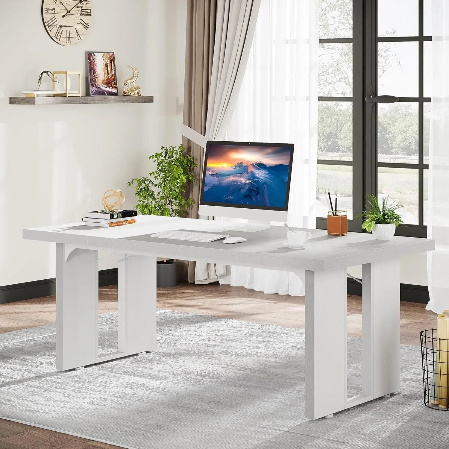 Large Executive Desk for Home Office Spacious Workstation-3