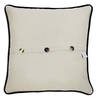 Little Rock Hand-Embroidered Pillow CatStudio