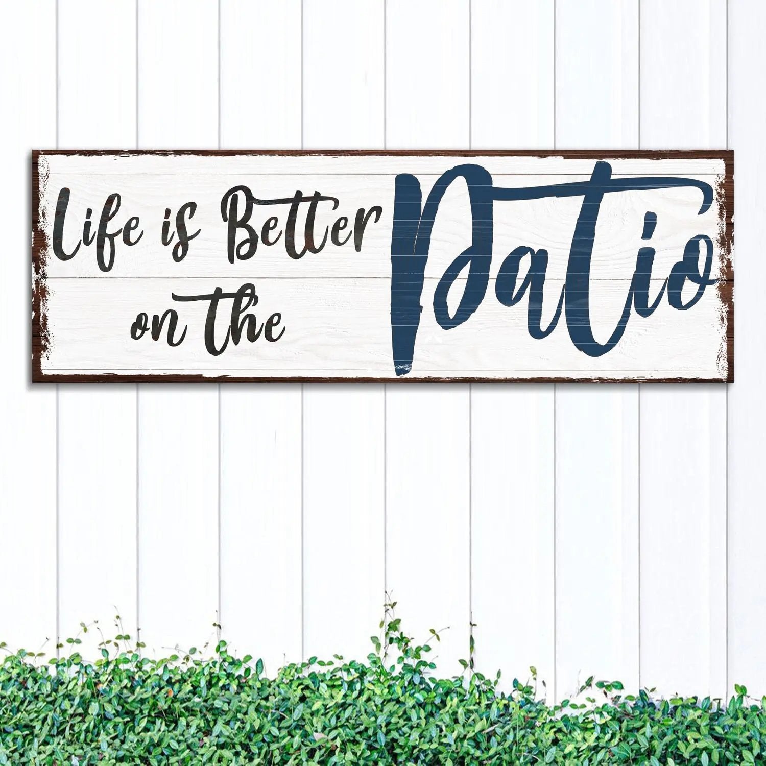 Life Is Better On The Patio Sign III Tailored Canvases