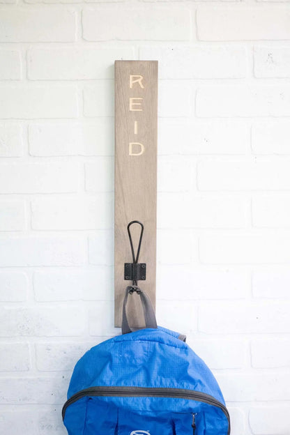 Customizable Coat Hook, Personalized Leash Holder, Engraved Backpack Hook-4