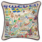 Sweden Hand-Embroidered Pillow CatStudio